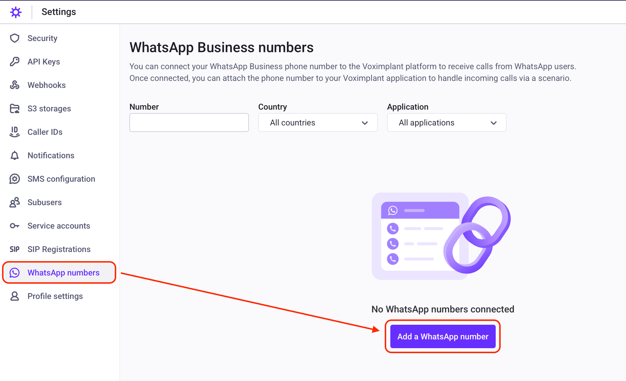 Add a WhatsApp phone number Add a WhatsApp phone number
